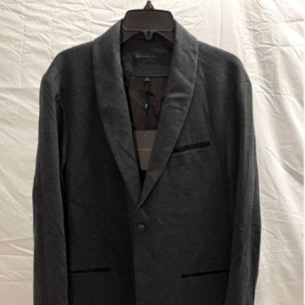 NEW John Varvatos Sean Black Shawl Collar Jacket